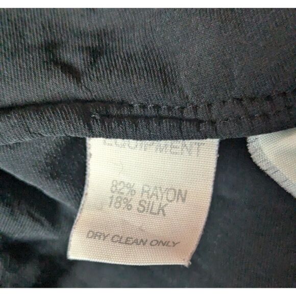 EQUIPMENT Black Velvet Blouse Silk Medium Goth Glam Academia - Picture 4 of 7